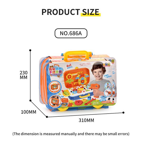 style children's toy combination creative portable gear plate fun boys and girls early education assembly building blocks smart toys
style children's toy combination creative portable gear plate fun boys and girls early education assembly building blocks smart toys