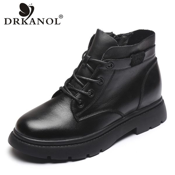 boots drkanol 2021 autumn handmade ankle women genuine leather flat heel shoes non-slip zipper casual short, Black
boots drkanol 2021 autumn handmade ankle women genuine leather flat heel shoes non-slip zipper casual short, Black