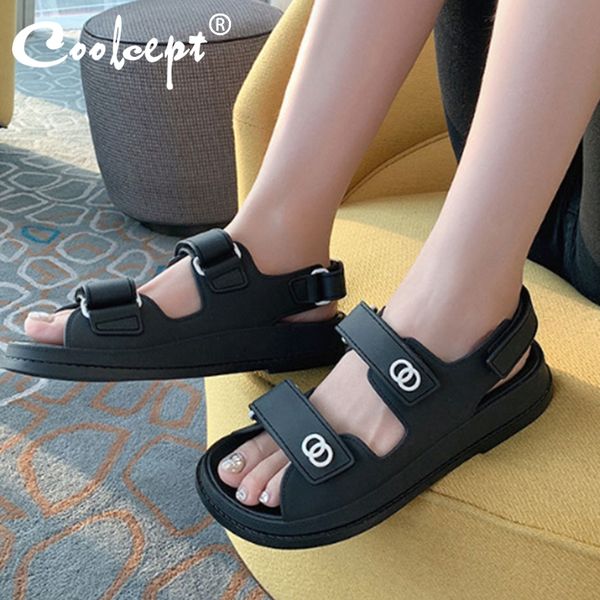 coolcept new woman sandals flat platform shoes casual open toe sneakers sandals fashion female footwear summer size 34-39, Black
coolcept new woman sandals flat platform shoes casual open toe sneakers sandals fashion female footwear summer size 34-39, Black