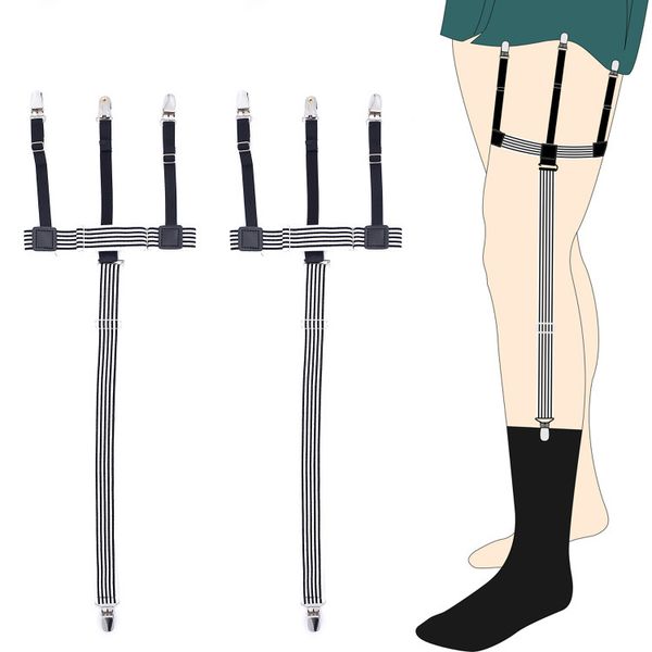 1 set male female shirts holders garters suspenders multifunctional dual-use shirt anti-slip clip socks fixed strap garter belt, Black;white
1 set male female shirts holders garters suspenders multifunctional dual-use shirt anti-slip clip socks fixed strap garter belt, Black;white