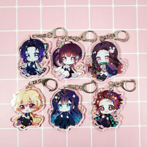 anime demon slayer kimetsu no yaiba keychain tanjirou nezuko zenitsu kanawo shinobu acrylic keyring blade of ghost bag pendant, Silver
anime demon slayer kimetsu no yaiba keychain tanjirou nezuko zenitsu kanawo shinobu acrylic keyring blade of ghost bag pendant, Silver