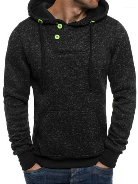 button design sweatshirts sports style mens clothing autumn mens designer hoodies hooded solid color big pocket, Black
button design sweatshirts sports style mens clothing autumn mens designer hoodies hooded solid color big pocket, Black
