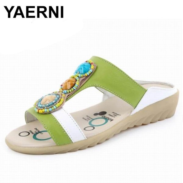 yaerni women slipper sandals geunine leather peep toe crystal elegant female sandals ladies mules summer shoes big size, Black
yaerni women slipper sandals geunine leather peep toe crystal elegant female sandals ladies mules summer shoes big size, Black