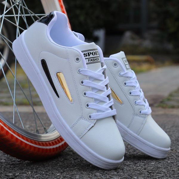 fashion white sneakers men casual shoes brand pu leather male shoes spring autumn lace-up comfortable breathable flats man, Black
fashion white sneakers men casual shoes brand pu leather male shoes spring autumn lace-up comfortable breathable flats man, Black