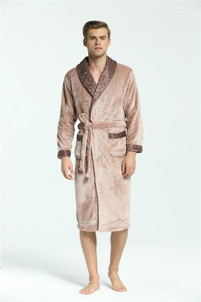 underwears mens soft flannel robes winter keep warm sahes pajamas contrast colors pliad fashion sleepwear males designer, Black;brown
underwears mens soft flannel robes winter keep warm sahes pajamas contrast colors pliad fashion sleepwear males designer, Black;brown