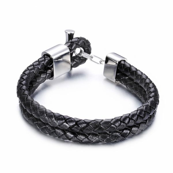 21cm men's black leather bracelet fashion stainless steel color bamboo charm personalised bracelet punk accessories
21cm men's black leather bracelet fashion stainless steel color bamboo charm personalised bracelet punk accessories