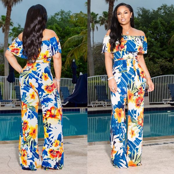 fashion printed casual ladies jumpsuit slim ruffled word collar off-shoulder super large size ladies jumpsuit (no belt, Blue
fashion printed casual ladies jumpsuit slim ruffled word collar off-shoulder super large size ladies jumpsuit (no belt, Blue
