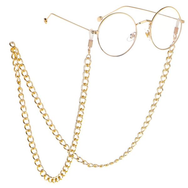 punk gold wide metal eyeglasses glasses chain necklace eyewear cord alloy neck strap holder cord eyeglasses chain accessories, Silver
punk gold wide metal eyeglasses glasses chain necklace eyewear cord alloy neck strap holder cord eyeglasses chain accessories, Silver