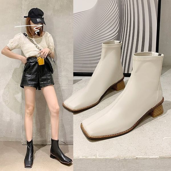 ladies boots 2020 autumn new mid-tube women's boots temperament small square heel fashion women shoes for women, Black
ladies boots 2020 autumn new mid-tube women's boots temperament small square heel fashion women shoes for women, Black