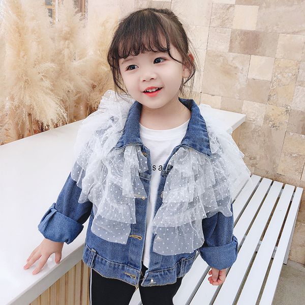 girls' lace denim coat spring new 2020 korean children's cartoon printed outerwear jacket coats 1-108, Blue;gray
girls' lace denim coat spring new 2020 korean children's cartoon printed outerwear jacket coats 1-108, Blue;gray