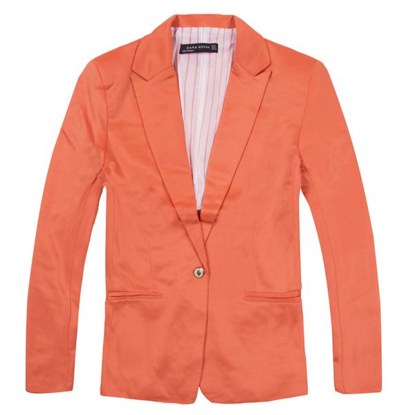 women blazers new fashion candy colors long sleeves loose casual coats female autumn winter v-neck single button suit coat, White;black
women blazers new fashion candy colors long sleeves loose casual coats female autumn winter v-neck single button suit coat, White;black