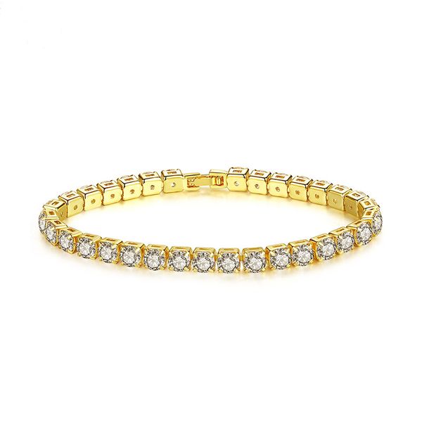 full zircon one row tennis chain bracelet gold color classic style for women jewelry gift, Black
full zircon one row tennis chain bracelet gold color classic style for women jewelry gift, Black
