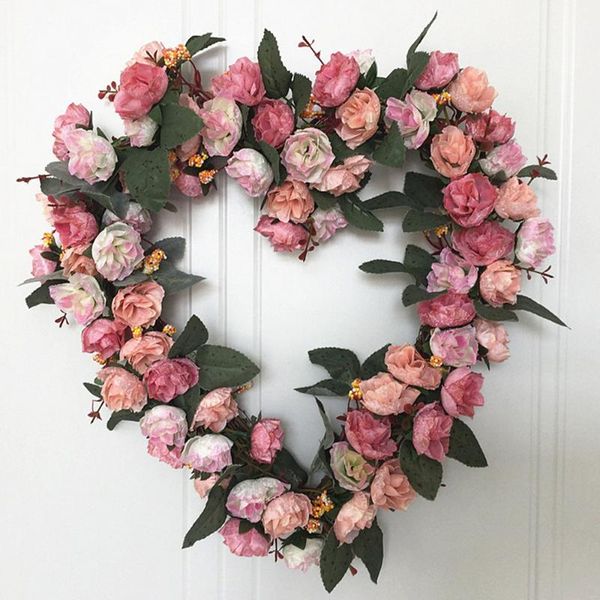 european-style simulation rose flower heart-shaped wreath wedding room wreath road guide decoration home artificial flowers
european-style simulation rose flower heart-shaped wreath wedding room wreath road guide decoration home artificial flowers