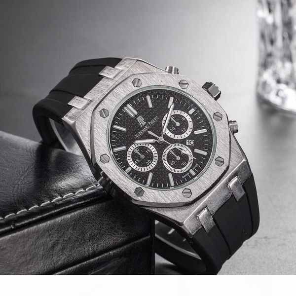 all subdials work mens watches stainless steel quartz ap wristwatches satch luxury watch gh4, Black;brown
all subdials work mens watches stainless steel quartz ap wristwatches satch luxury watch gh4, Black;brown