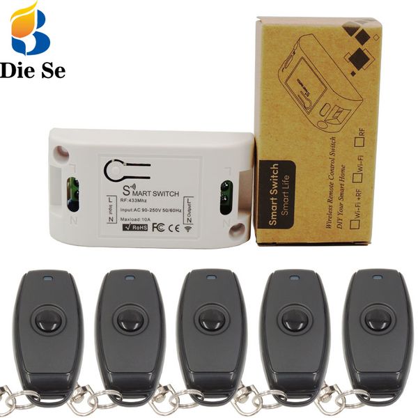 remote controlers diese 433mhz universal wireless control ac 220v 10amp 1ch rf relay switch and transmitter for lighting controller
remote controlers diese 433mhz universal wireless control ac 220v 10amp 1ch rf relay switch and transmitter for lighting controller