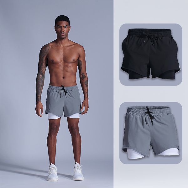 men's running sports quick-drying breathable three-point shorts quick-drying lining anti-failure training fitness leisure shorts, White;black
men's running sports quick-drying breathable three-point shorts quick-drying lining anti-failure training fitness leisure shorts, White;black