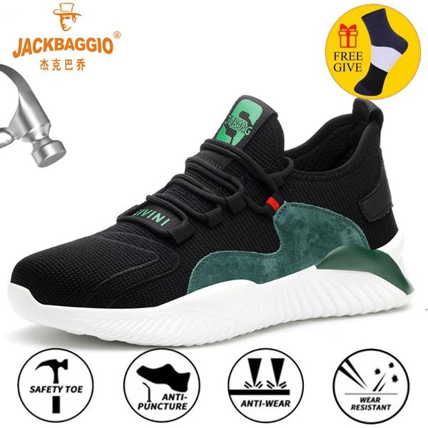 jackbaggio summer indestructible work shoes men steel toe air safety boots puncture-proof work sneakers breathable safety shoes, Black
jackbaggio summer indestructible work shoes men steel toe air safety boots puncture-proof work sneakers breathable safety shoes, Black