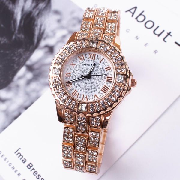wristwatches relogio crystal diamond watch luxury rose gold women watches fashion women's full steel wrist clock saat a3738, Slivery;brown
wristwatches relogio crystal diamond watch luxury rose gold women watches fashion women's full steel wrist clock saat a3738, Slivery;brown