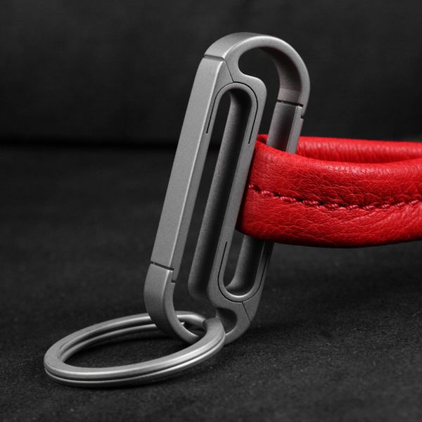 real titanium keychain luxury car key ring waist hanging buckle belt carbine super lightweight key holder for man gift, Silver
real titanium keychain luxury car key ring waist hanging buckle belt carbine super lightweight key holder for man gift, Silver