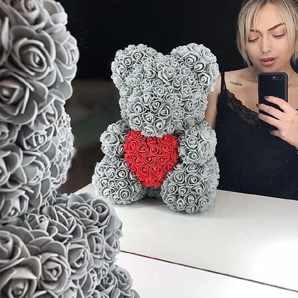 dropshipping 40cm teddy bear of rose artificial flowers pe rose bear for women valentines wedding christmas gift box home decor
dropshipping 40cm teddy bear of rose artificial flowers pe rose bear for women valentines wedding christmas gift box home decor