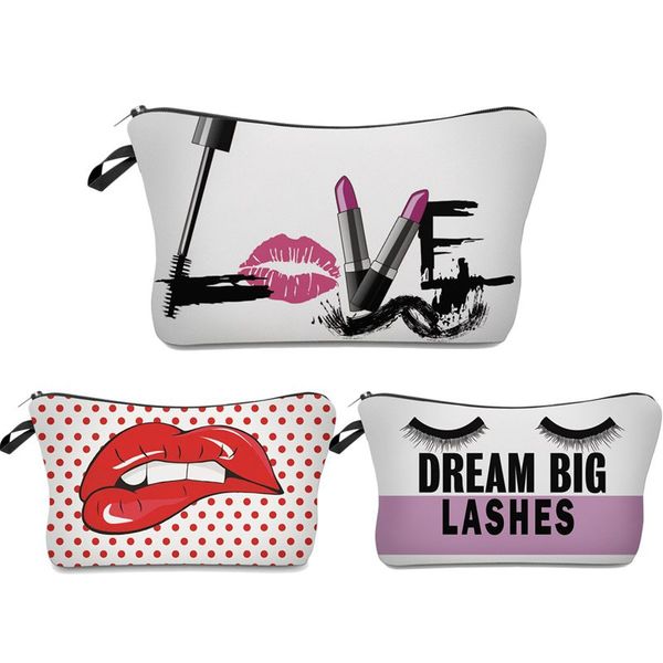 roomy cosmetic bag,3 piece set waterproof toiletry pouch makeup with zipper for travel