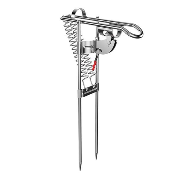 foldable spring automatic fishing rod holder, ground support stand fish pole bracket tool tackle rack stainless steel material
foldable spring automatic fishing rod holder, ground support stand fish pole bracket tool tackle rack stainless steel material