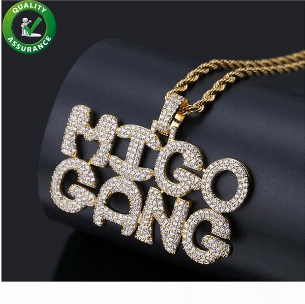 hip hop jewelry migo gang iced out pendant mens designer necklace luxury fashion diamond cz pendants rapper bubble letter chain rock charms, Silver
hip hop jewelry migo gang iced out pendant mens designer necklace luxury fashion diamond cz pendants rapper bubble letter chain rock charms, Silver