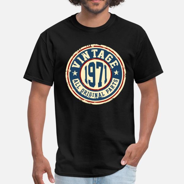 vintage 1971 t shirt men personalized 100% cotton s-3xl leisure anti-wrinkle humor summer pattern shirt, White;black
vintage 1971 t shirt men personalized 100% cotton s-3xl leisure anti-wrinkle humor summer pattern shirt, White;black