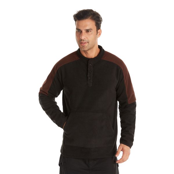 mens designer fleece hoodies long sleeve fashion stand collar patchwork sweatshirts with buttons autumn winter male clothing, Black
mens designer fleece hoodies long sleeve fashion stand collar patchwork sweatshirts with buttons autumn winter male clothing, Black
