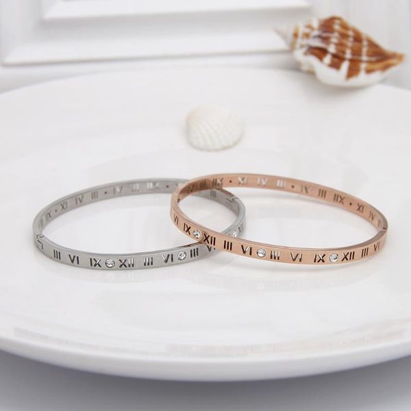 rome number bracelet titanium steel rose gold color bracelet jewelry drop shipping, Black
rome number bracelet titanium steel rose gold color bracelet jewelry drop shipping, Black