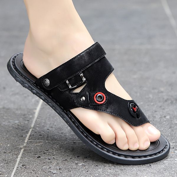 new casual shoes leather men sandals summer men beach sandals man fashion outdoor sneakers men's big size 47, Black
new casual shoes leather men sandals summer men beach sandals man fashion outdoor sneakers men's big size 47, Black