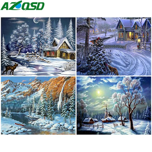 azqsd unframe картина числами зимний пейзаж акриловые краски ручной работы подарочные раскраски по номерам домов декор для дома
azqsd unframe картина числами зимний пейзаж акриловые краски ручной работы подарочные раскраски по номерам домов декор для дома