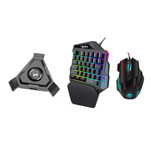 one-hand wired gaming 35 keys left hand keyboard & mouse keypad with adapter
one-hand wired gaming 35 keys left hand keyboard & mouse keypad with adapter