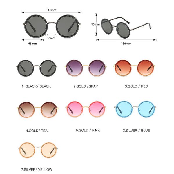 2020 new special rimless design women sunglasses flat color lenses over metal frame round style fashion eyewear wholesale, White;black
2020 new special rimless design women sunglasses flat color lenses over metal frame round style fashion eyewear wholesale, White;black