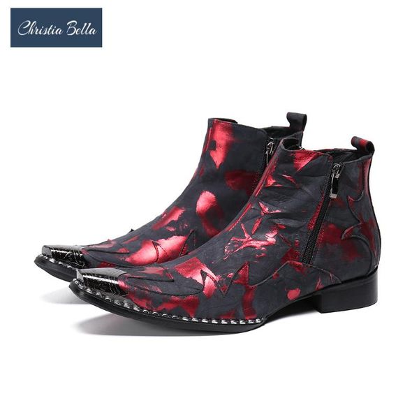 christia bella camouflage pattern men boots genuine leather men ankle boots party club dress shoes big size short botas, Black
christia bella camouflage pattern men boots genuine leather men ankle boots party club dress shoes big size short botas, Black