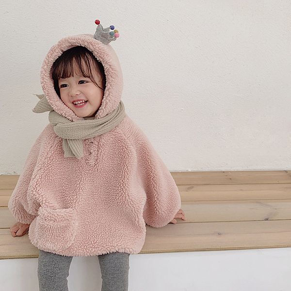 2020 New Arrival Girls Fleece Coat Thicken Autumn Winter Full Sleeve Fashion Kids Jacket Hooded Plus Velvet Infant Boys Coalz575