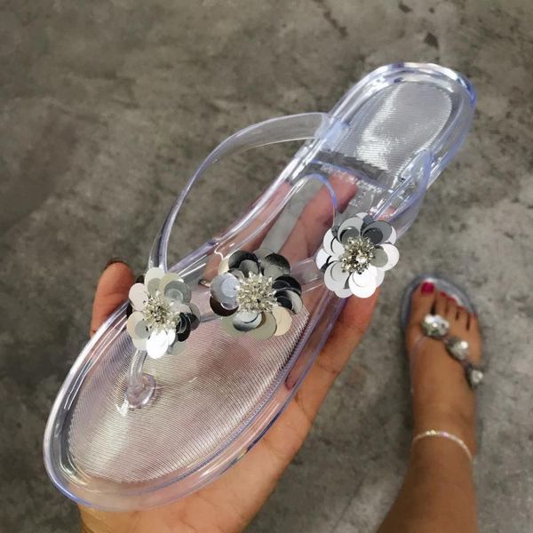 women summer slippers indoor outdoor flip-flops beach shoes sequin flowers jelly flats bathroom home footwear house lady slipper, Black
women summer slippers indoor outdoor flip-flops beach shoes sequin flowers jelly flats bathroom home footwear house lady slipper, Black