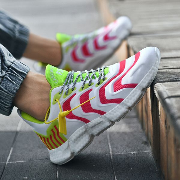new colorful men's fashion running shoes with yellow tag male sports sneakers outdoor workout trainer brand design 
new colorful men's fashion running shoes with yellow tag male sports sneakers outdoor workout trainer brand design