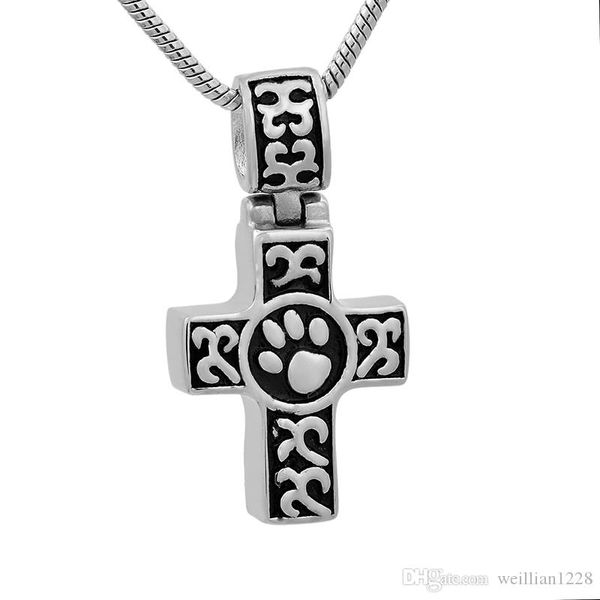 new z786 silver dog/cat paw print & cross stainless steel memorial pendants hold pet ashes keepsake cremation urn jewelry necklace
new z786 silver dog/cat paw print & cross stainless steel memorial pendants hold pet ashes keepsake cremation urn jewelry necklace