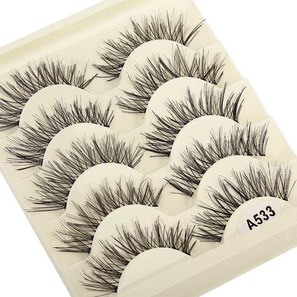 false eyelashes 5 pairs 3d faux mink hair soft cross fluffy wispy thick lashes handmade transparent stem makeup extension tools
false eyelashes 5 pairs 3d faux mink hair soft cross fluffy wispy thick lashes handmade transparent stem makeup extension tools