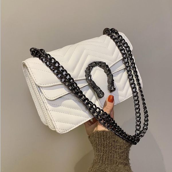 2020 New Fashion Lattice Handbag High Quality Flip Chain Women Leather Handbag Women Shoulder Messenger Bag Fashion Women bag hot white
2020 New Fashion Lattice Handbag High Quality Flip Chain Women Leather Handbag Women Shoulder Messenger Bag Fashion Women bag hot white