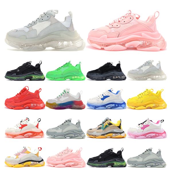 triple s clear sole men women fashion casual shoes vintage sneakers black white grey mens tennis trainer jogging walking outdoor
triple s clear sole men women fashion casual shoes vintage sneakers black white grey mens tennis trainer jogging walking outdoor