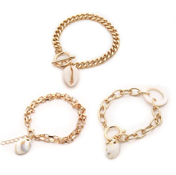 charm bracelets fflacell 2021 baroque irregular imitation pearls shell gold metal link chain for women girl summer party jewelry, Golden;silver
charm bracelets fflacell 2021 baroque irregular imitation pearls shell gold metal link chain for women girl summer party jewelry, Golden;silver