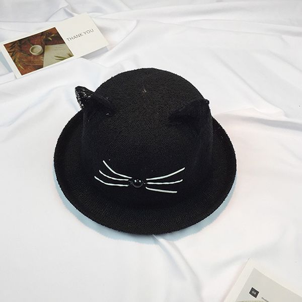 wide brim hats 2021 female cat straw panama women summer lace ear lovely sun hat uv protection solid women's floppy, Blue;gray
wide brim hats 2021 female cat straw panama women summer lace ear lovely sun hat uv protection solid women's floppy, Blue;gray