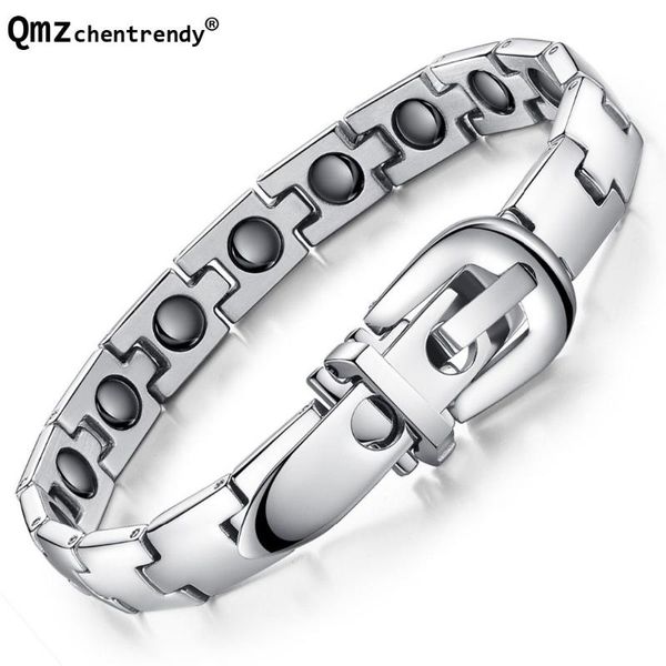 bangle mens energy health magnet bracelet anti radiation ceramic stainless steel clasp bracelets hematite fashion jewelry, Black
bangle mens energy health magnet bracelet anti radiation ceramic stainless steel clasp bracelets hematite fashion jewelry, Black