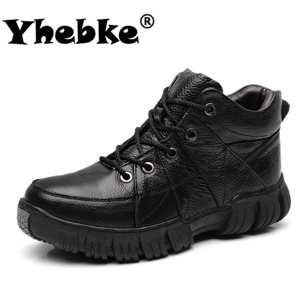 yhebke leather boots for men non-slip ankle boots waterptoof lightweight warm winter shoes with fur men, Black
yhebke leather boots for men non-slip ankle boots waterptoof lightweight warm winter shoes with fur men, Black