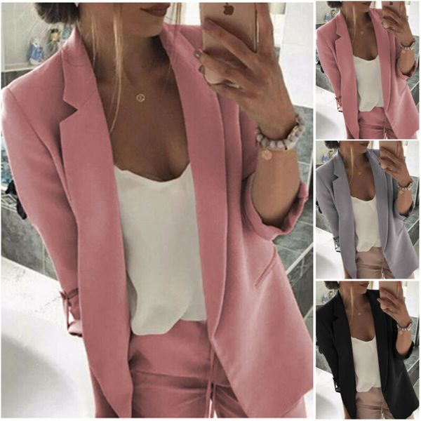 women's suits & blazers hirigin women ladies spring autumn casual long sleeve slim blazer suit coat work jacket formal plus size, White;black
women's suits & blazers hirigin women ladies spring autumn casual long sleeve slim blazer suit coat work jacket formal plus size, White;black
