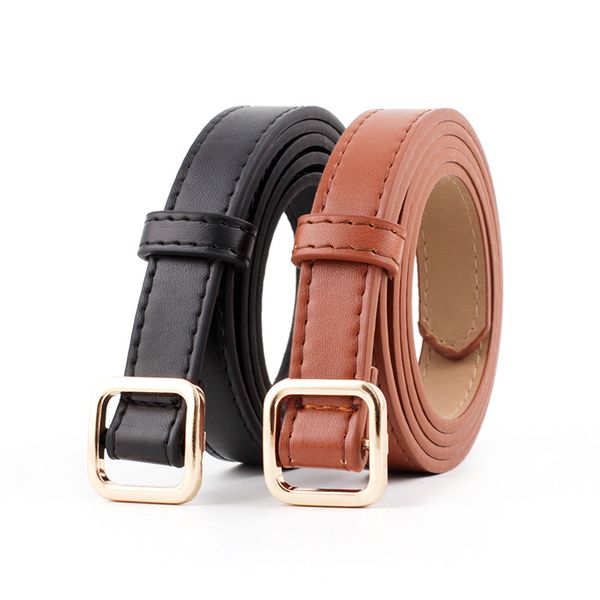 fashion belt women trend punk square pin buckle waistband ladies decorative jean thin belt simple versatile 110cm, Black;brown
fashion belt women trend punk square pin buckle waistband ladies decorative jean thin belt simple versatile 110cm, Black;brown