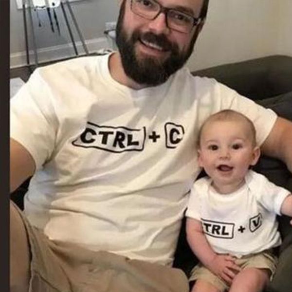 letter print t-shirt casual mother daughter short sleeve family matching t-shirts summer father son family matching tees, Blue
letter print t-shirt casual mother daughter short sleeve family matching t-shirts summer father son family matching tees, Blue