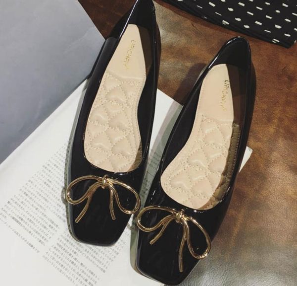 2020 spring and autumn with new style fashion flat bottom square head bowknot women's shoes @nm8, Black
2020 spring and autumn with new style fashion flat bottom square head bowknot women's shoes @nm8, Black